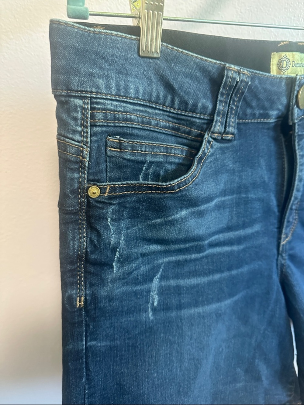 Democracy Dark Blue Denim Shorts - Picture 4 of 7